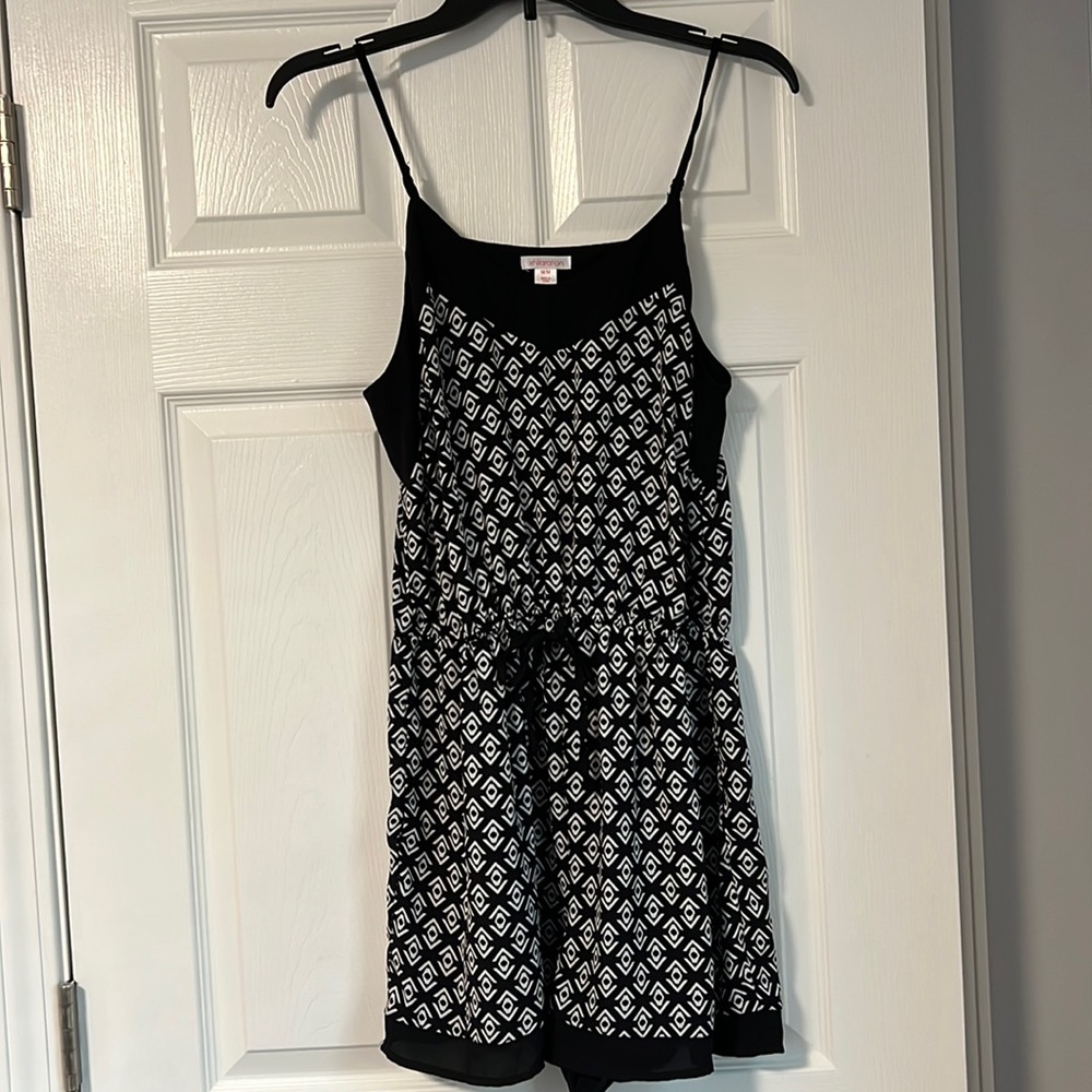 Black & White Patterned Romper